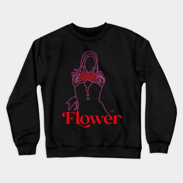 jisoo flower led design Crewneck Sweatshirt by MBSdesing 